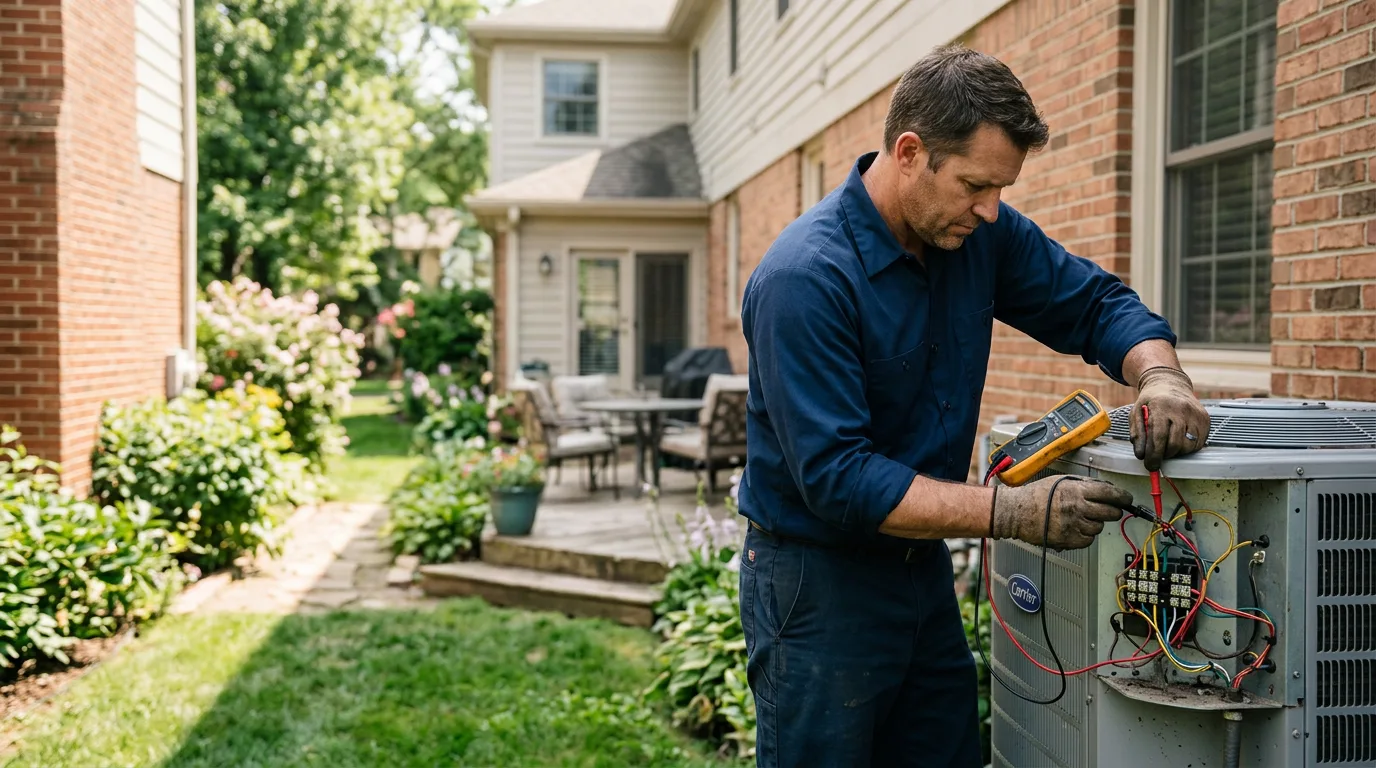 HVAC technician working near Kennebunk, ME